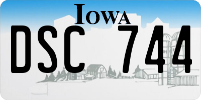 IA license plate DSC744