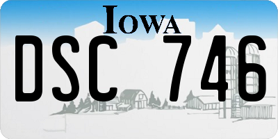 IA license plate DSC746