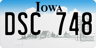 IA license plate DSC748