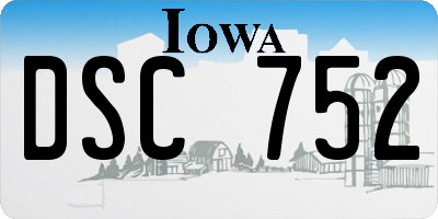 IA license plate DSC752