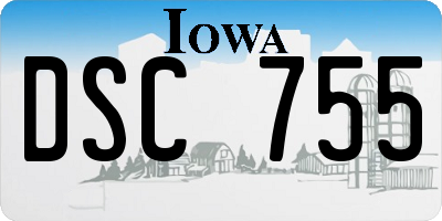 IA license plate DSC755
