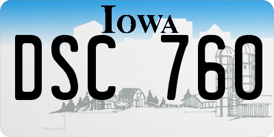 IA license plate DSC760