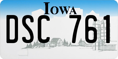 IA license plate DSC761