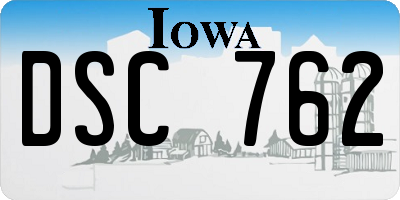 IA license plate DSC762