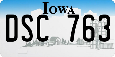 IA license plate DSC763