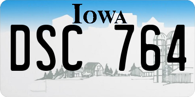 IA license plate DSC764