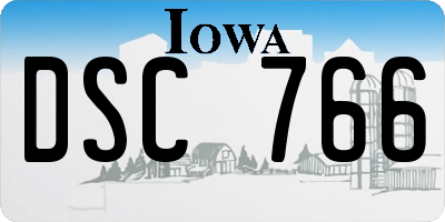 IA license plate DSC766