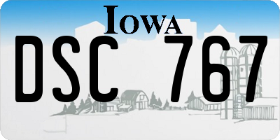 IA license plate DSC767