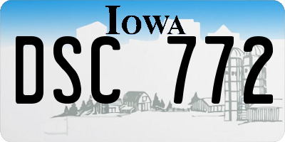 IA license plate DSC772