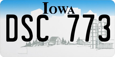 IA license plate DSC773