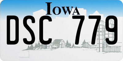 IA license plate DSC779