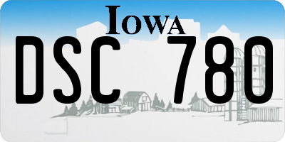 IA license plate DSC780