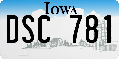 IA license plate DSC781