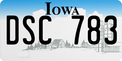 IA license plate DSC783