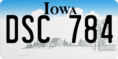IA license plate DSC784
