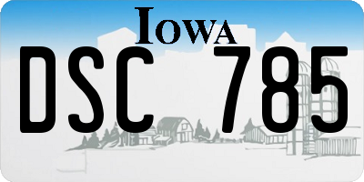 IA license plate DSC785