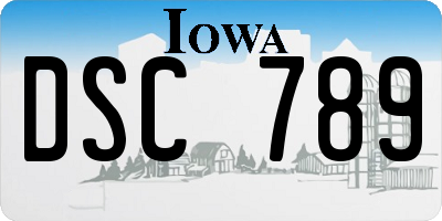 IA license plate DSC789