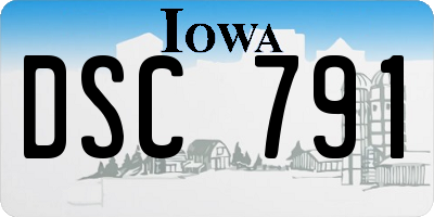 IA license plate DSC791