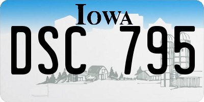 IA license plate DSC795