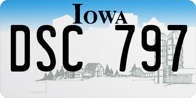 IA license plate DSC797