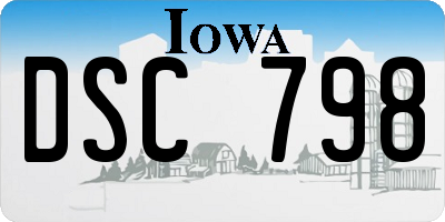 IA license plate DSC798