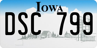 IA license plate DSC799