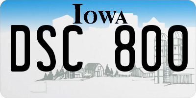 IA license plate DSC800