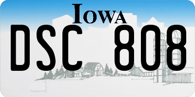IA license plate DSC808