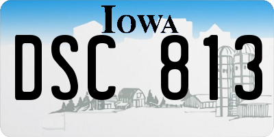 IA license plate DSC813