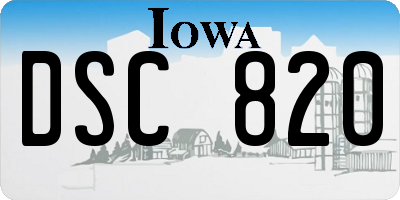 IA license plate DSC820