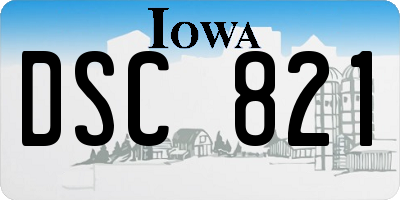 IA license plate DSC821
