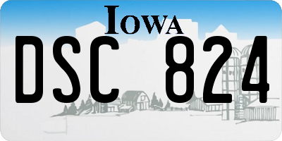 IA license plate DSC824