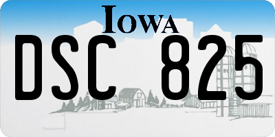 IA license plate DSC825