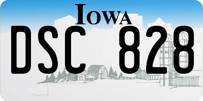 IA license plate DSC828