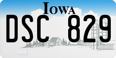 IA license plate DSC829