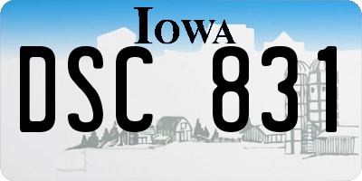 IA license plate DSC831
