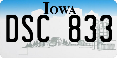 IA license plate DSC833