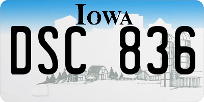 IA license plate DSC836