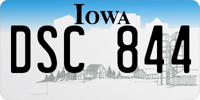 IA license plate DSC844