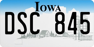 IA license plate DSC845