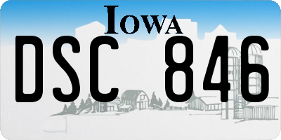 IA license plate DSC846