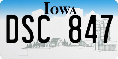 IA license plate DSC847