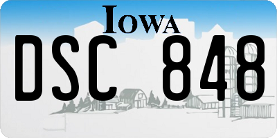 IA license plate DSC848