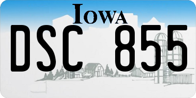 IA license plate DSC855