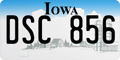 IA license plate DSC856