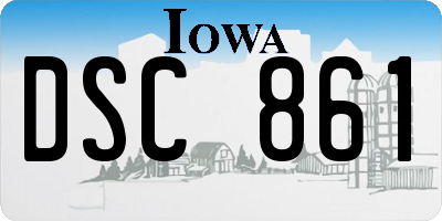 IA license plate DSC861