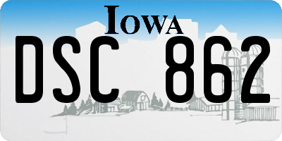 IA license plate DSC862