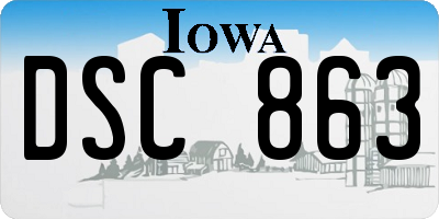 IA license plate DSC863