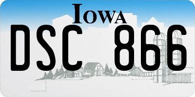 IA license plate DSC866