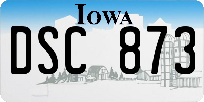 IA license plate DSC873